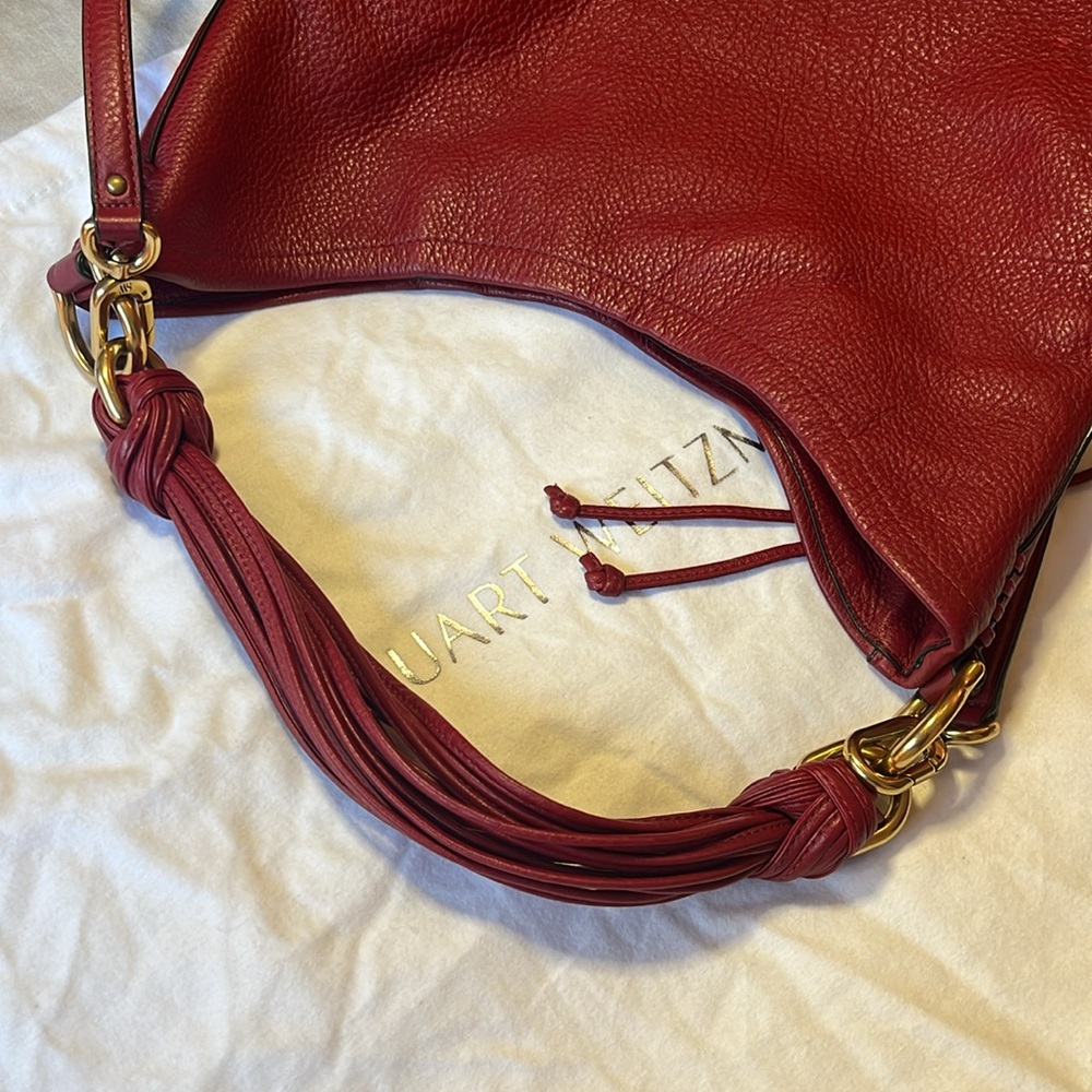 stuart weitzman leather bag - Picture 7 of 15